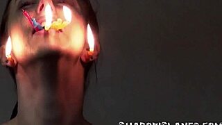 Female masochist emily t tied for facial