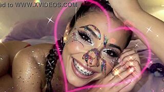 Glitter gals candy cum cumshot compilation