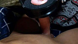 machine delivers huge cumshot after intense orgasm