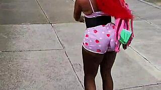 darkchocolatebarbie walking compilation feels so sexy