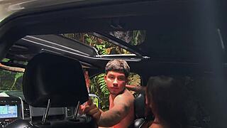 bts sara blonde having sex outdoors in her big luxurious suv with a stranger