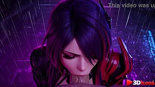 Acheron receives my huge cock in her ass