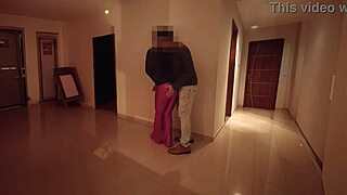 Hotwife fucked at building party with cum in mouth