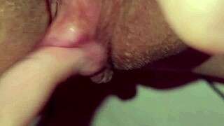 Clitoral orgasm in extreme close up