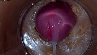 precum squirting in my pussy toy camera in vagina 4k extreme close up