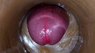 precum squirting in my pussy toy camera in vagina 4k extreme close up