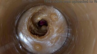 precum squirting in my pussy toy camera in vagina 4k extreme close up