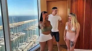 youtuber interviews mariana and carla for hot action