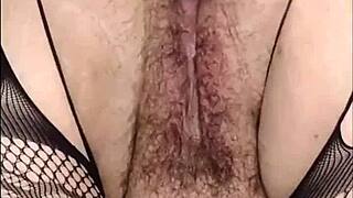 fat hairy milf ass fucked with monster dildo