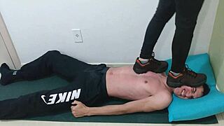 Mistress emma testing her new shoes hard trample