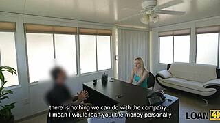 loan4k blonde strips and gets fucked hard for cash