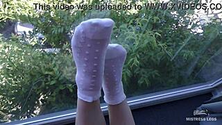 Goddess beautiful feet in socks compilation