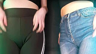 asmr twins scratching deep asmr sexy video leggings and jeans