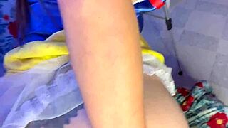Dirty fairy tale busty hot snow white rides hard