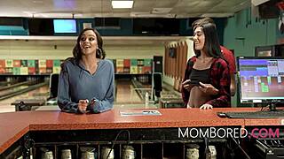 bowling alley date with milf friend
