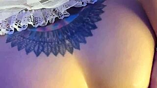 Dirty fairy tale busty hot snow white rides hard