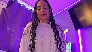 Mature woman gets pounded by younger guy at night