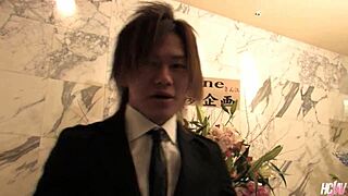 gorgeous japanese hostess rino mizusawa serves a lucky stud