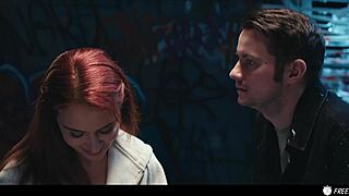 Ouija board parody prank - redhead babe face fucked while the time is frozen