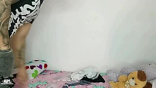 Colombian woman notices roommate touching himself after shower