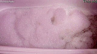 bubble bath playtime with pee and fountains