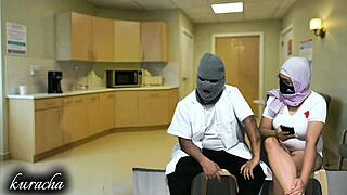 Doctor And Nurse Share Break Fun