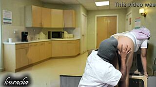 Doctor And Nurse Share Break Fun