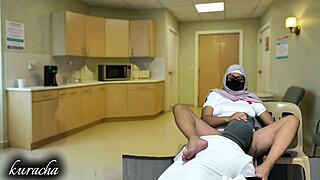 Doctor And Nurse Share Break Fun