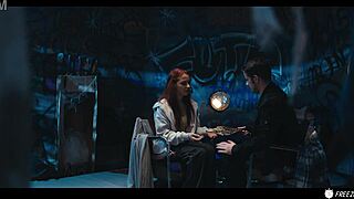 Ouija board parody prank - redhead babe face fucked while the time is frozen