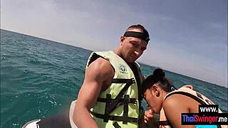 Driving On Water Leads To Perfect Blowjob By Perverted Asian Teen Girlfriend