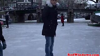 Real dutch hooker gets rimmed closely