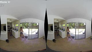 Babysitter Carolina gets bonus with big cock pov