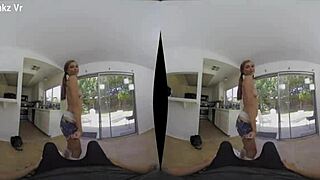 Babysitter Carolina gets bonus with big cock pov