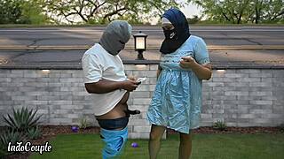 I Fucked Muslim Hijab Cheating Wife In Garden