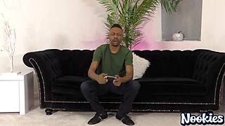 Euro milf niki pauses game for sex