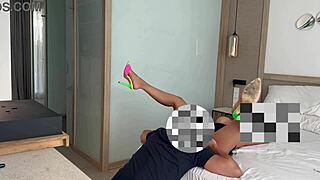 married woman alone in hotel fucks waiter for extra