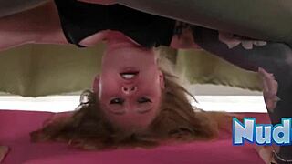 Flexy taylor rae strips during yoga then masturbates to orgasm