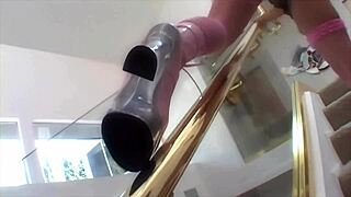 sexy blonde fucked in pussy and ass