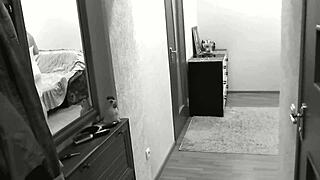 Naked milf meets delivery guy in shower