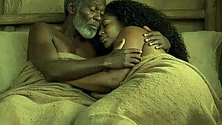 ebony milf goddess gets rough public fuck outdoors by old man