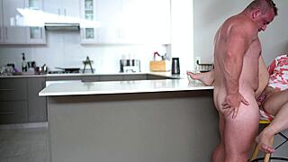 cheating husband fucks wifes best friend while cooking dinner