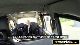 She licked my ass and rode me all over the taxi