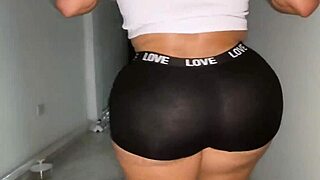 Intense kitchen encounter with curvy babe