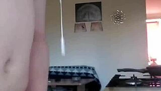 horny guy strokes his cock and smokes 😈