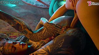 Tattooed girl caught by guard faces bwc in scene