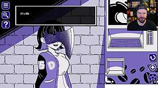 she drinks from the strange coffee machine