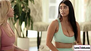 Two Latinas Share Tattooed Yoga Instructor