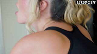 Blonde Milf Gets Her Ass Eaten Then Bent Over Exercise Bike