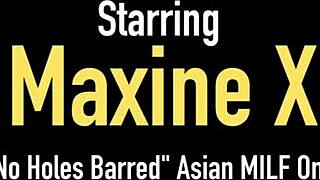 Busty asian gets ass banged and facials