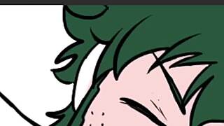 yaoi anime shows midoriya with huge cock for joi